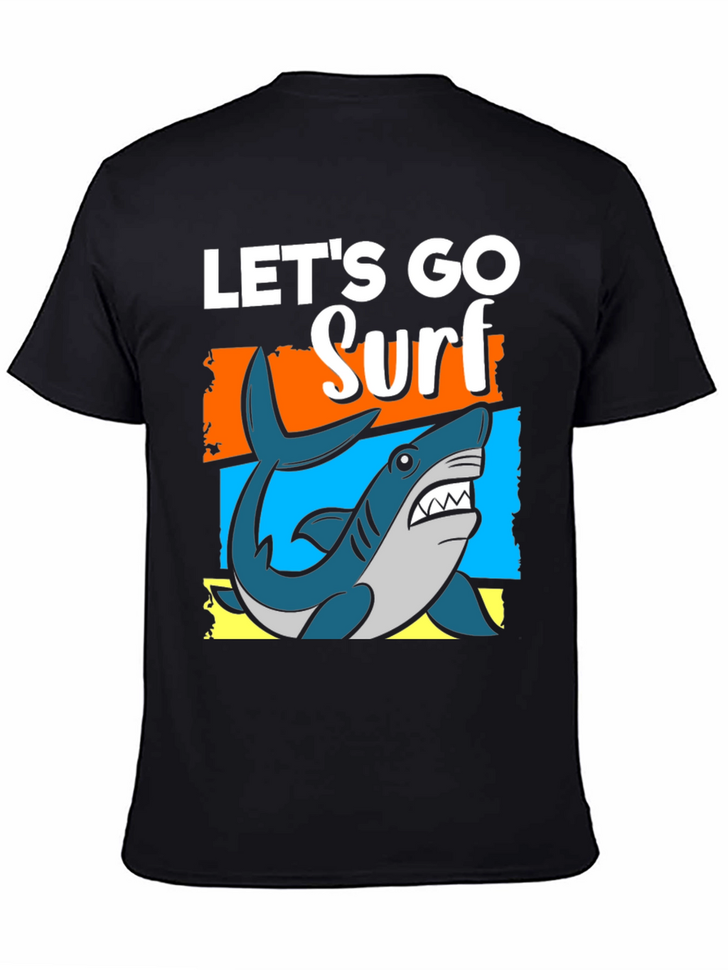 Lets Go Surf T-Shirt - Shark Graphic Tee