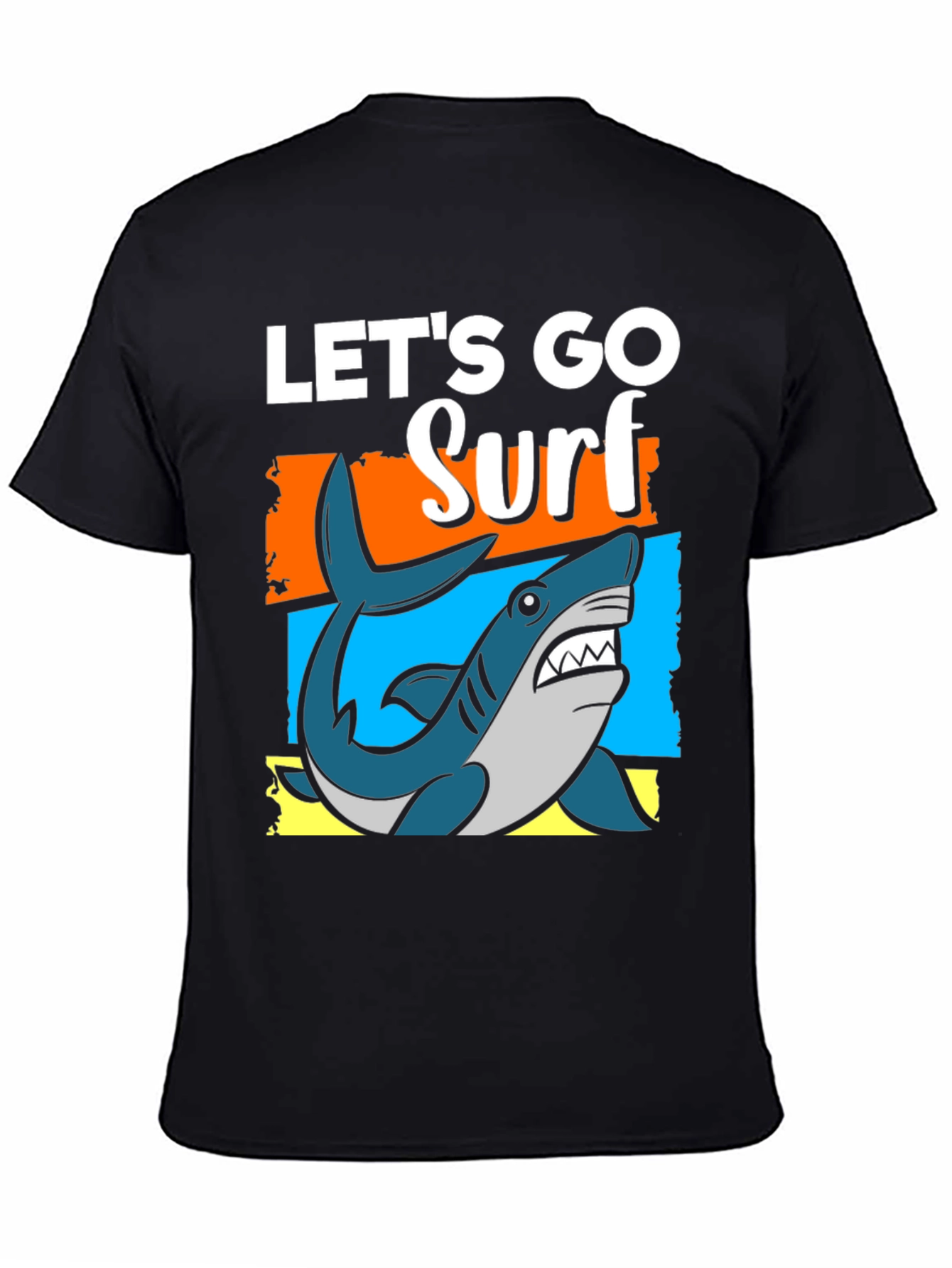 Lets Go Surf T-Shirt - Shark Graphic Tee