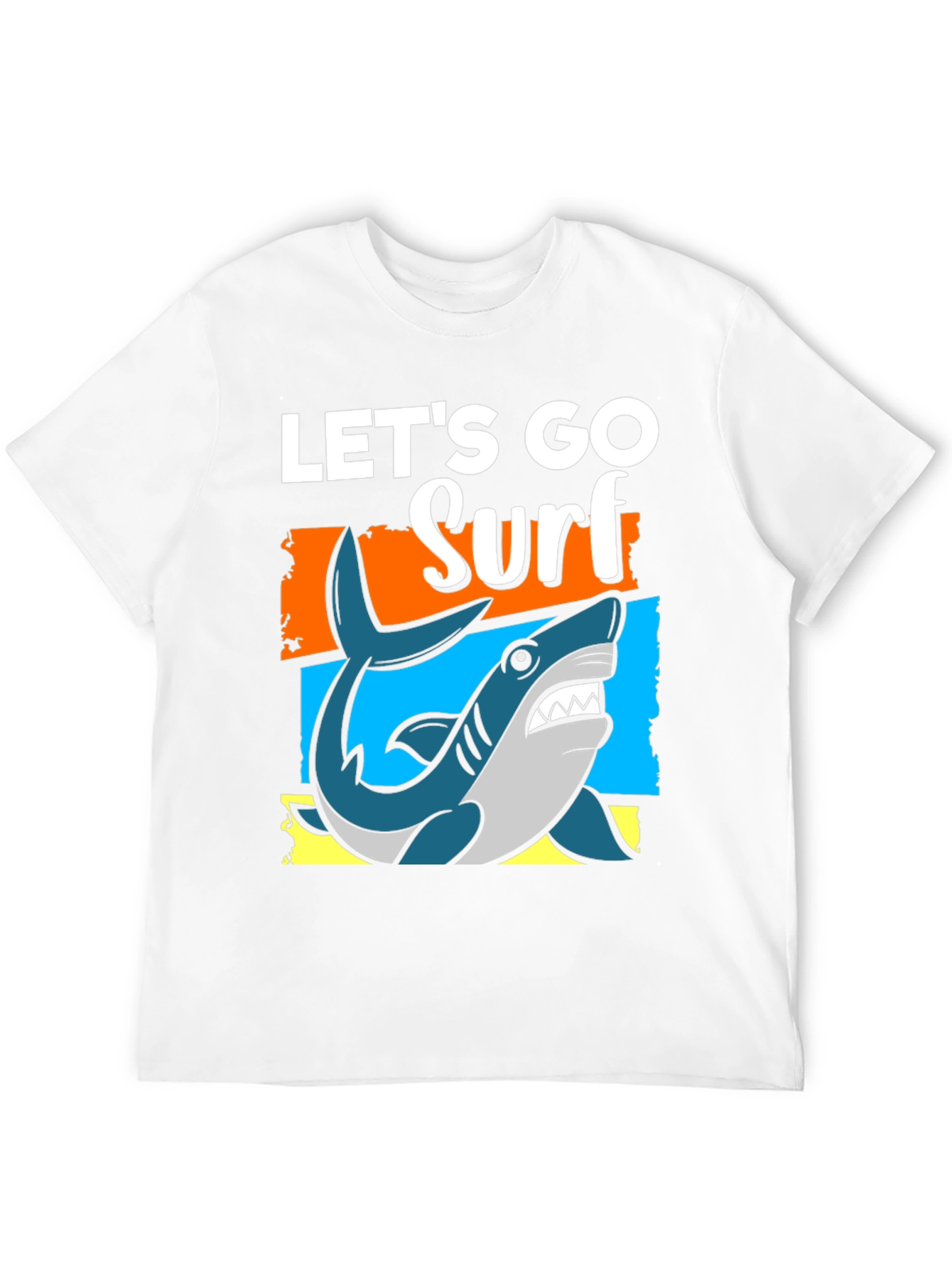 Lets Go Surf T-Shirt - Shark Graphic Tee