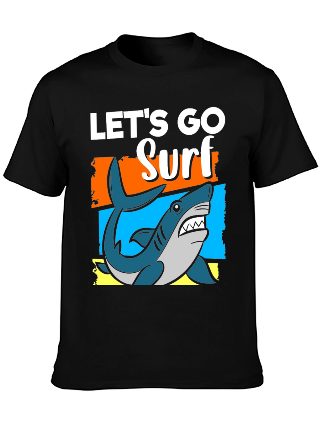 Lets Go Surf T-Shirt - Shark Graphic Tee