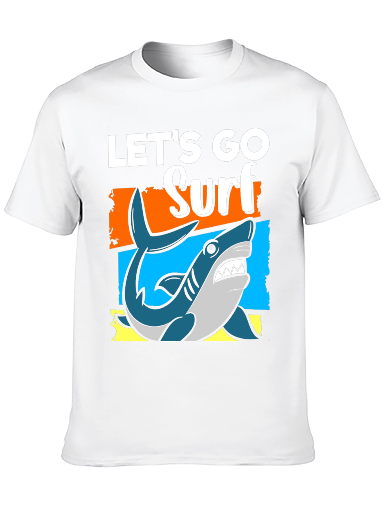 Lets Go Surf T-Shirt - Shark Graphic Tee