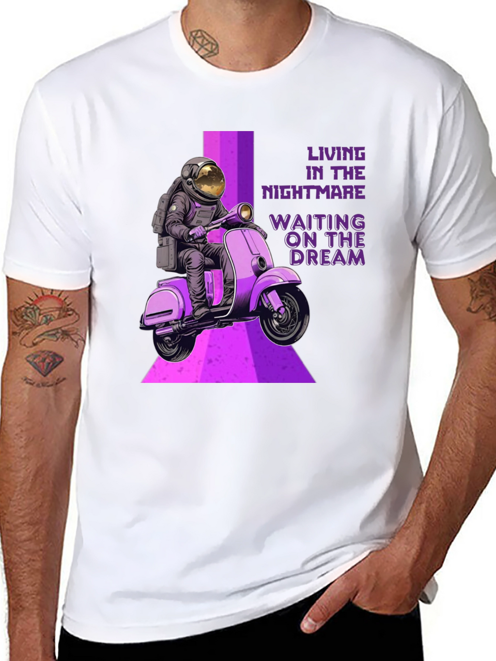 Astronaut Scooter Graphic T-Shirt - Dreamer Edition