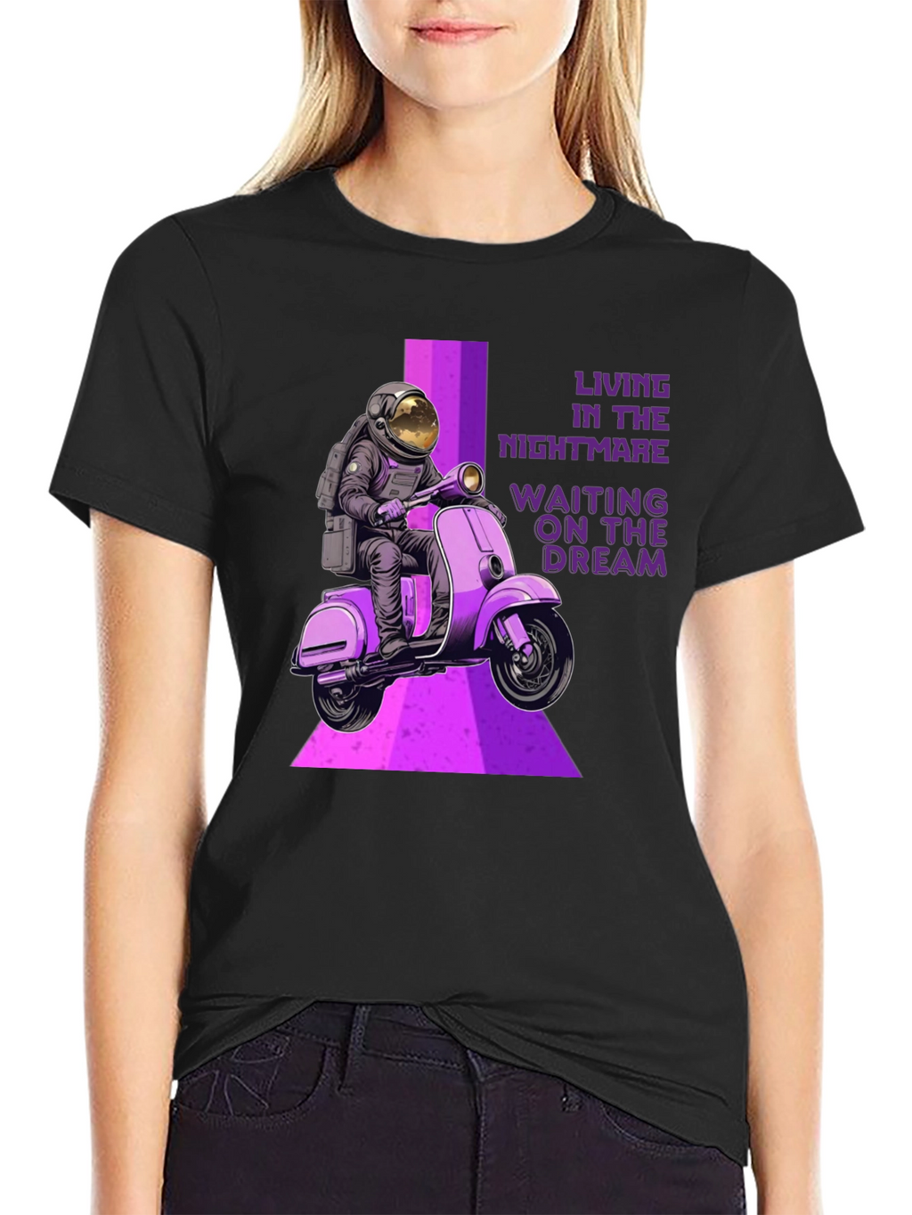 Astronaut Scooter Graphic T-Shirt - Dreamer Edition