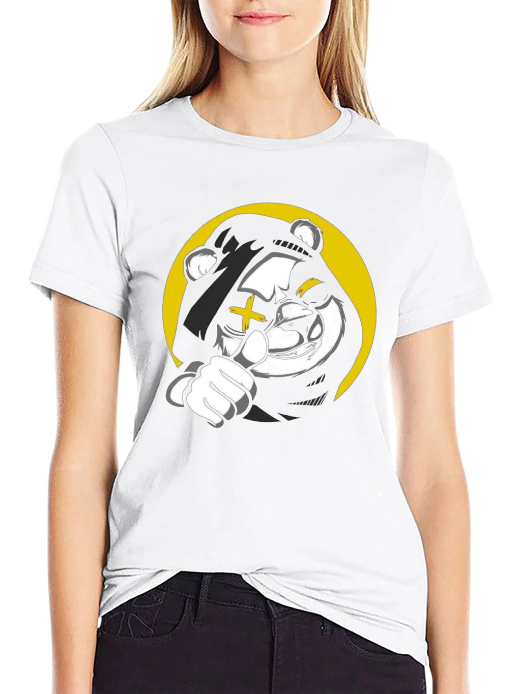 Cool Bear Graphic Black T-Shirt
