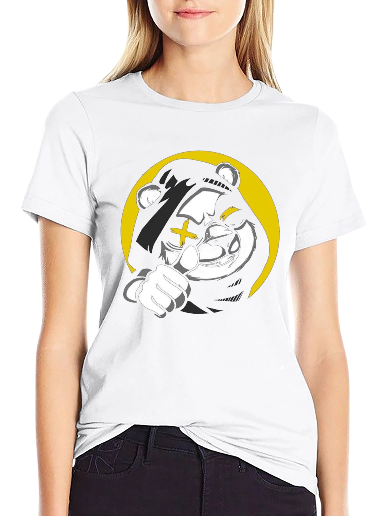 Cool Bear Graphic Black T-Shirt