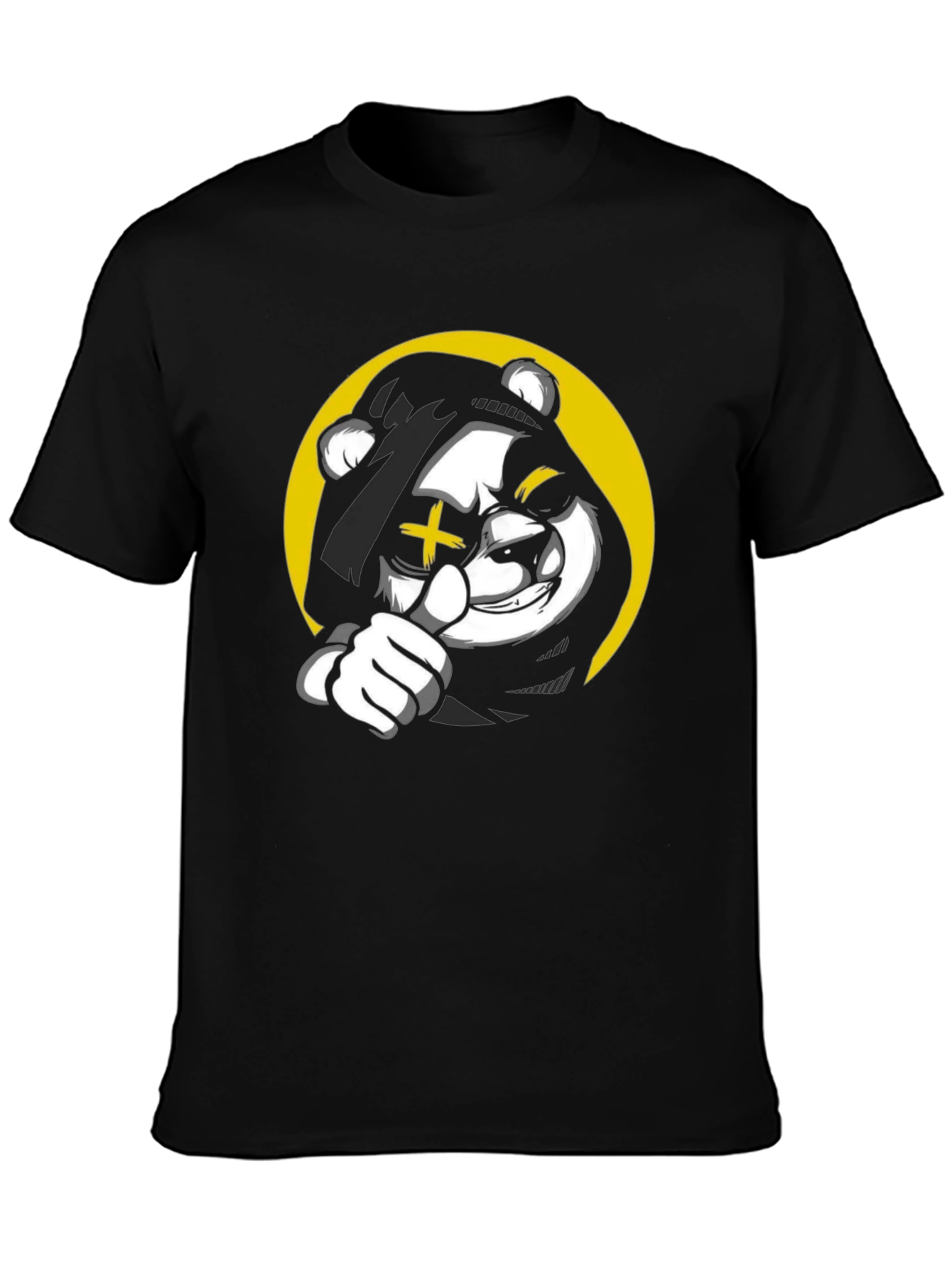 Cool Bear Graphic Black T-Shirt