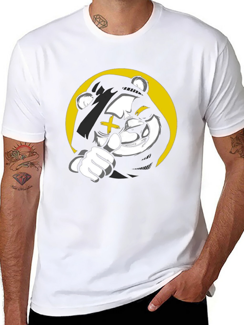 Cool Bear Graphic Black T-Shirt
