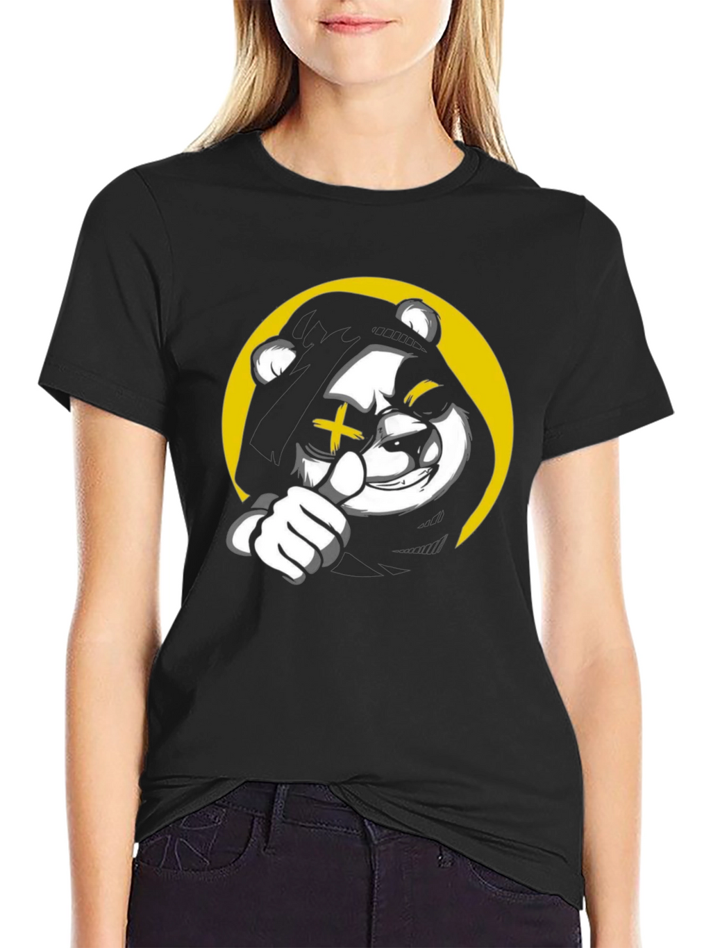 Cool Bear Graphic Black T-Shirt
