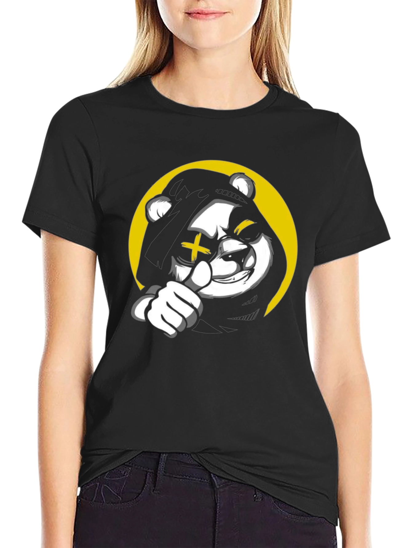 Cool Bear Graphic Black T-Shirt