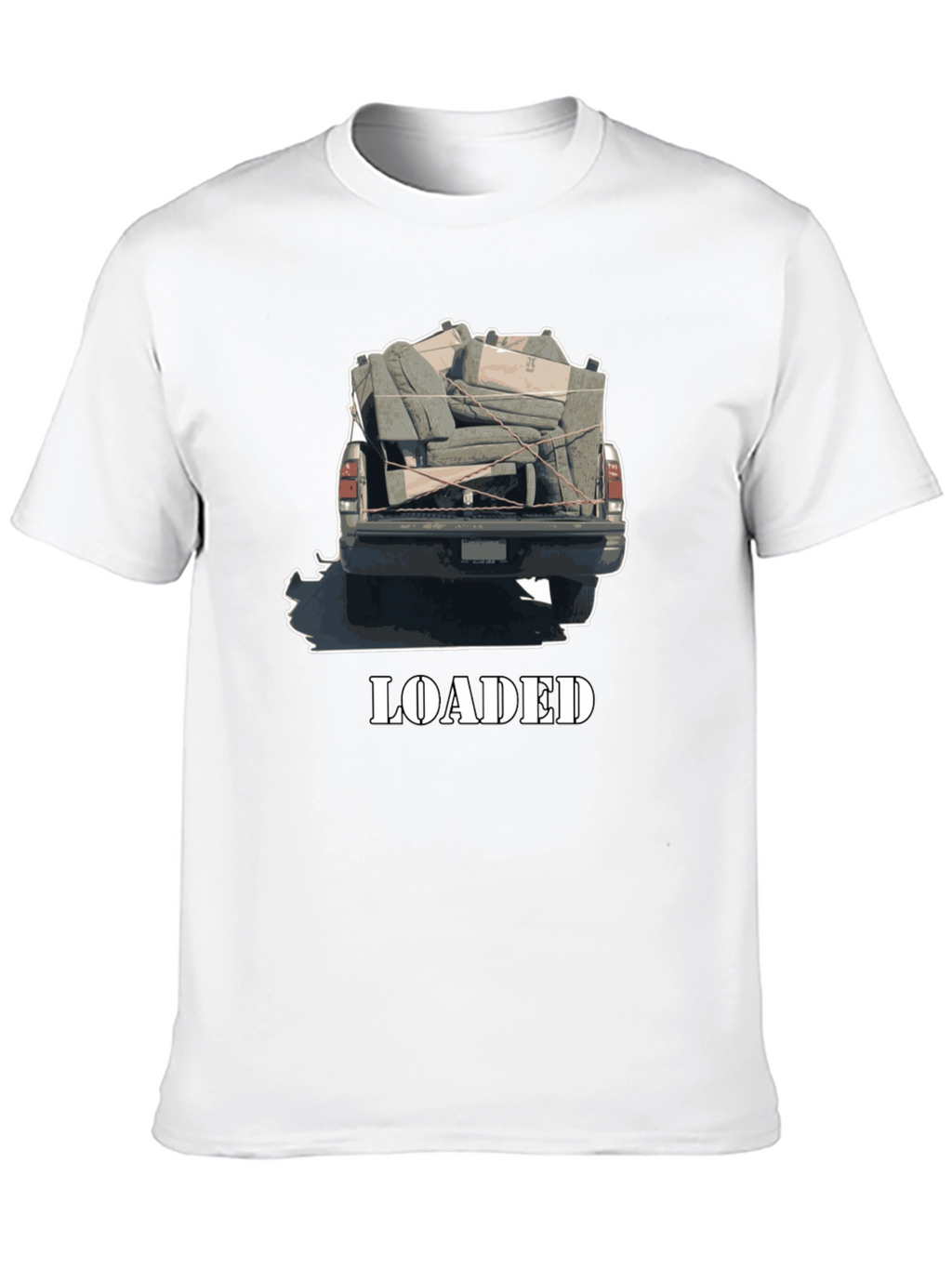 Loaded Truck Graphic Tee - Quirky Black T-Shirt