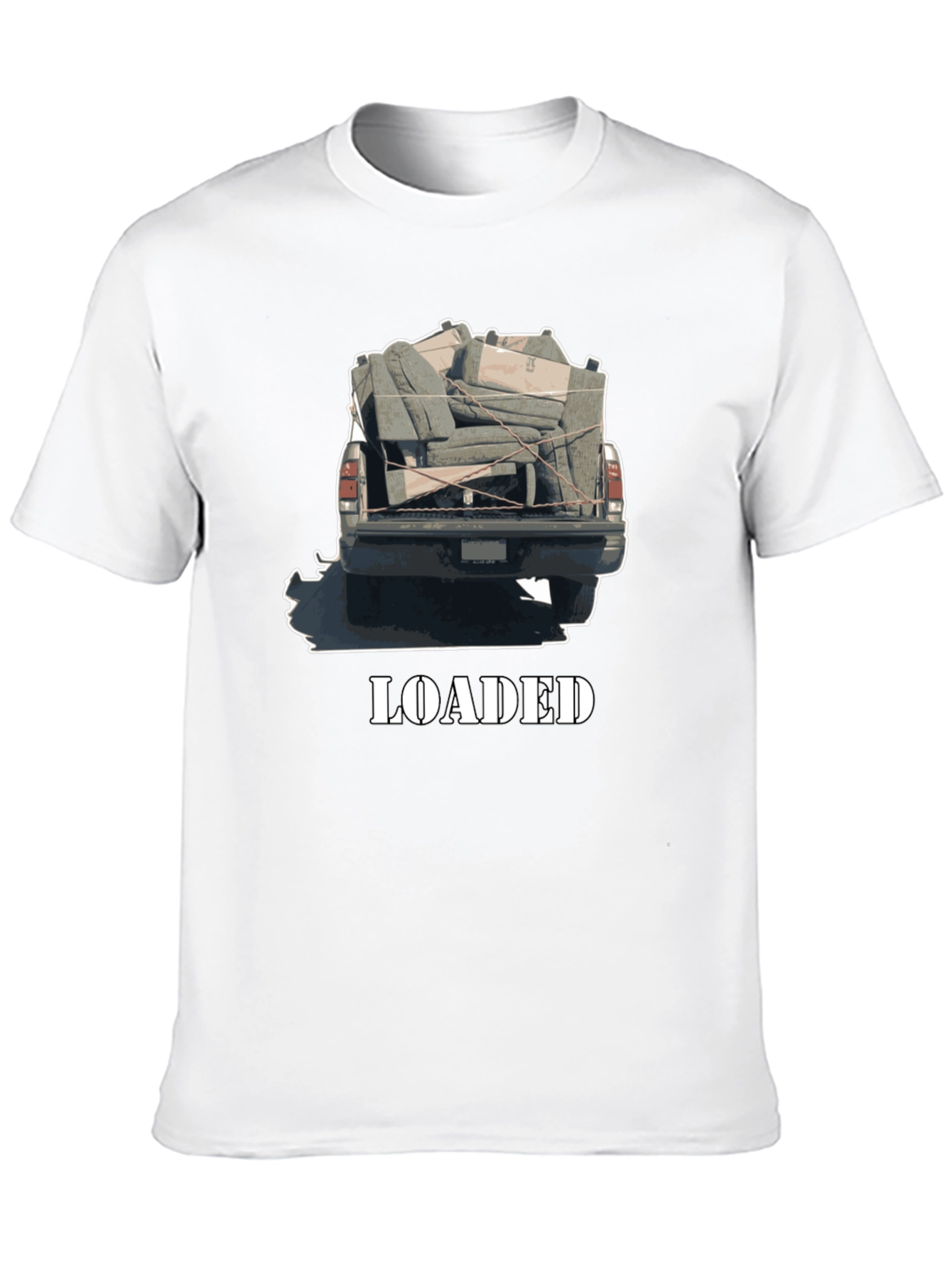 Loaded Truck Graphic Tee - Quirky Black T-Shirt