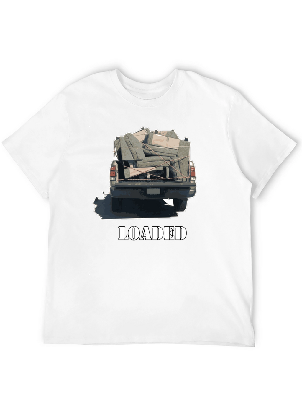Loaded Truck Graphic Tee - Quirky Black T-Shirt