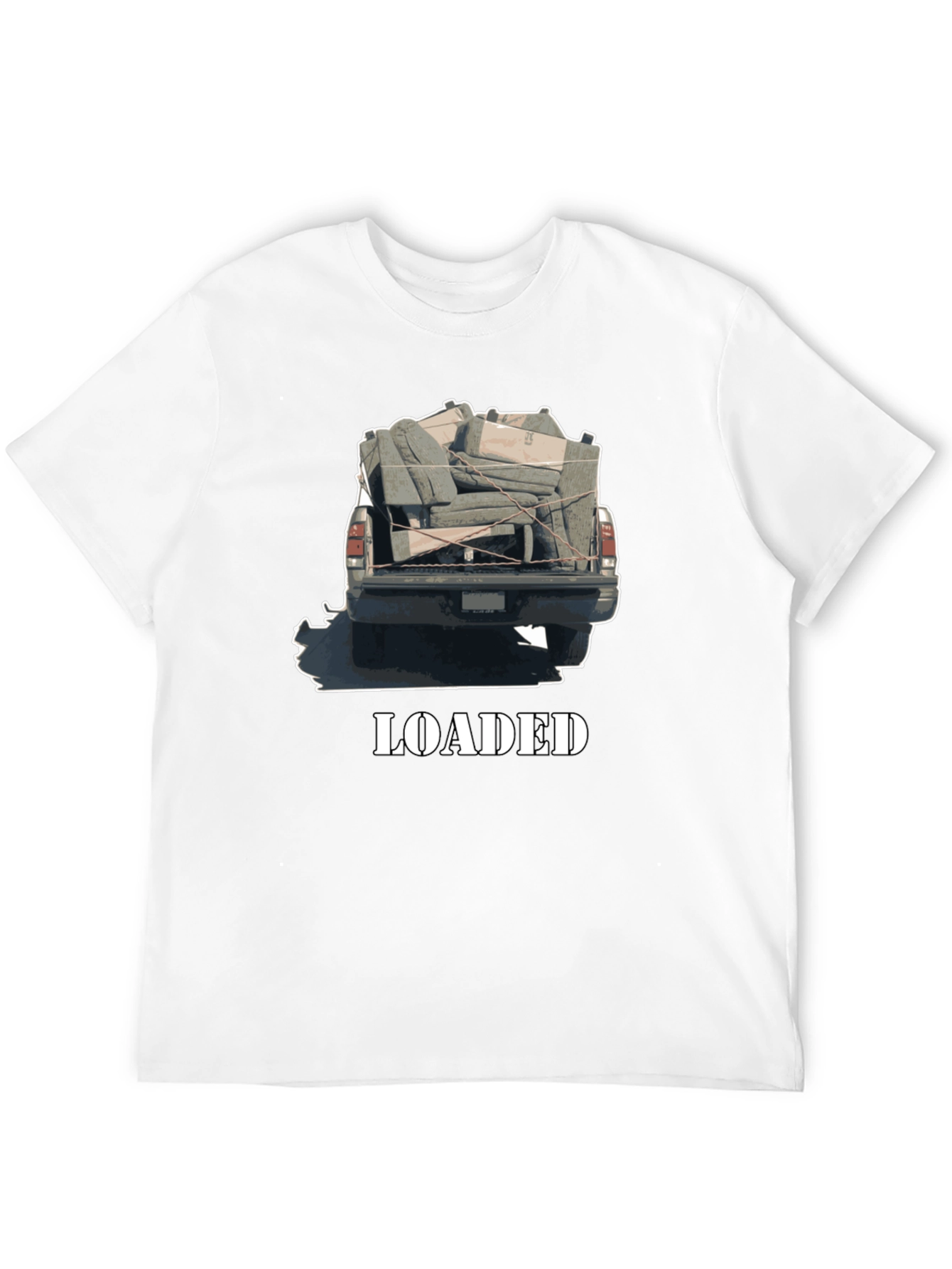 Loaded Truck Graphic Tee - Quirky Black T-Shirt