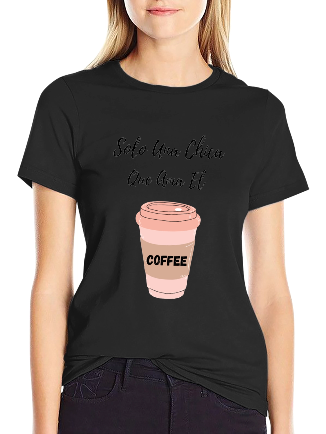 Coffee Lover T-Shirt - Solo Una Chica Graphic Tee