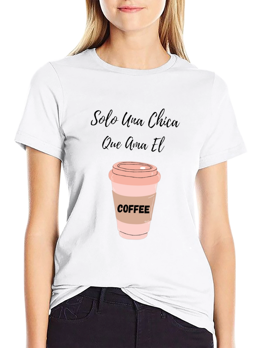Coffee Lover T-Shirt - Solo Una Chica Graphic Tee