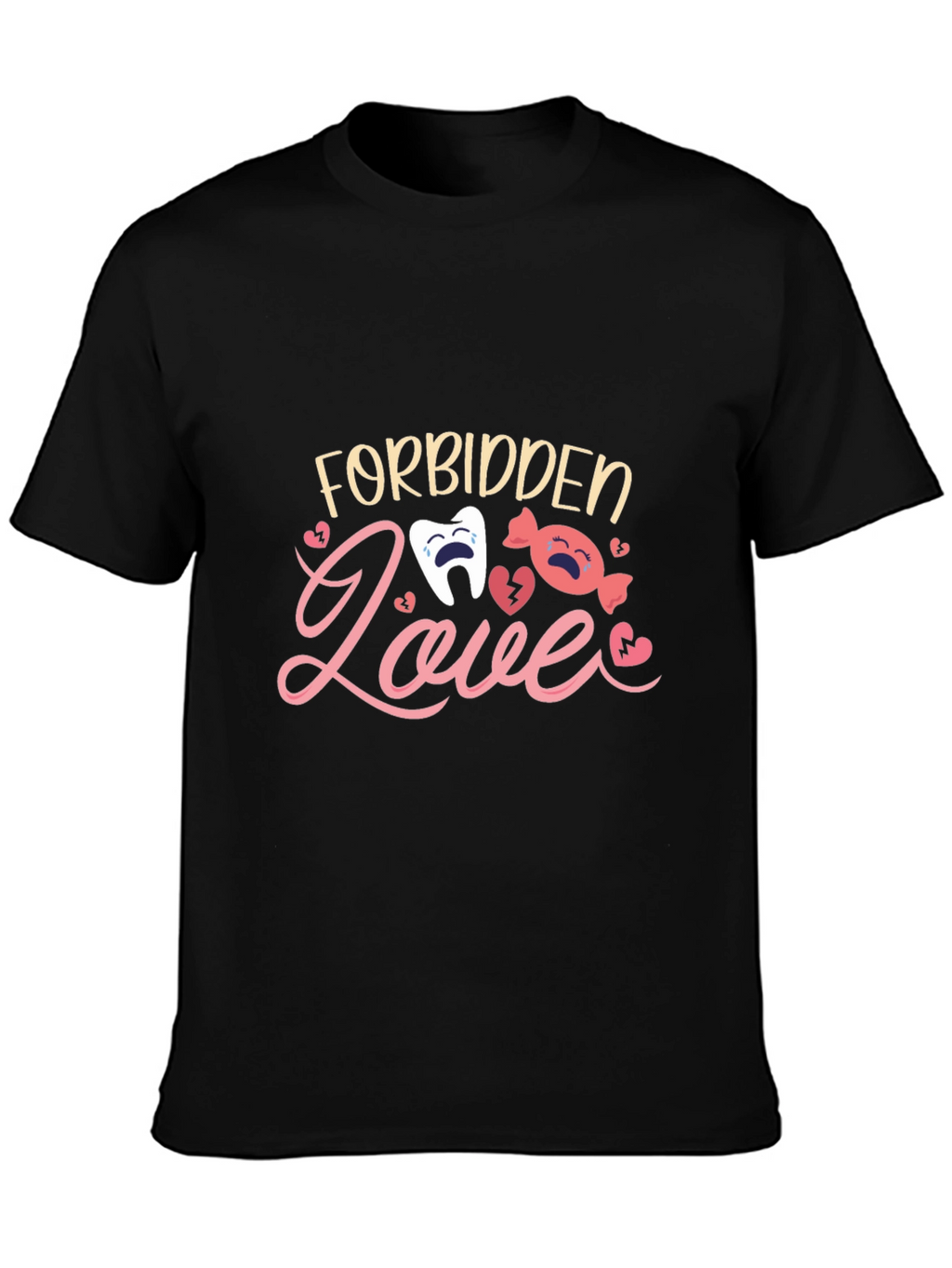 Forbidden Love T-Shirt - Cute Cartoon Design