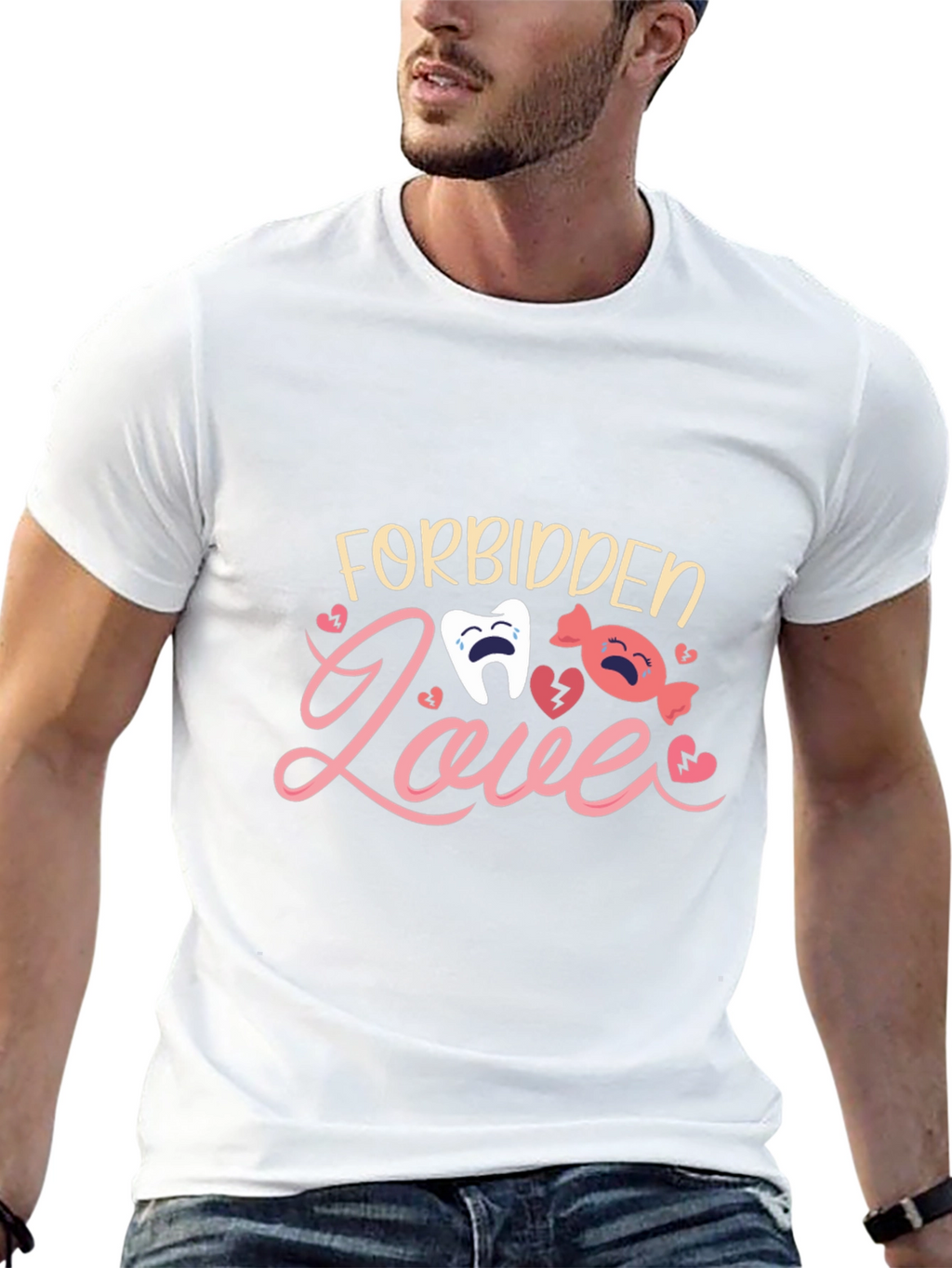 Forbidden Love T-Shirt - Cute Cartoon Design