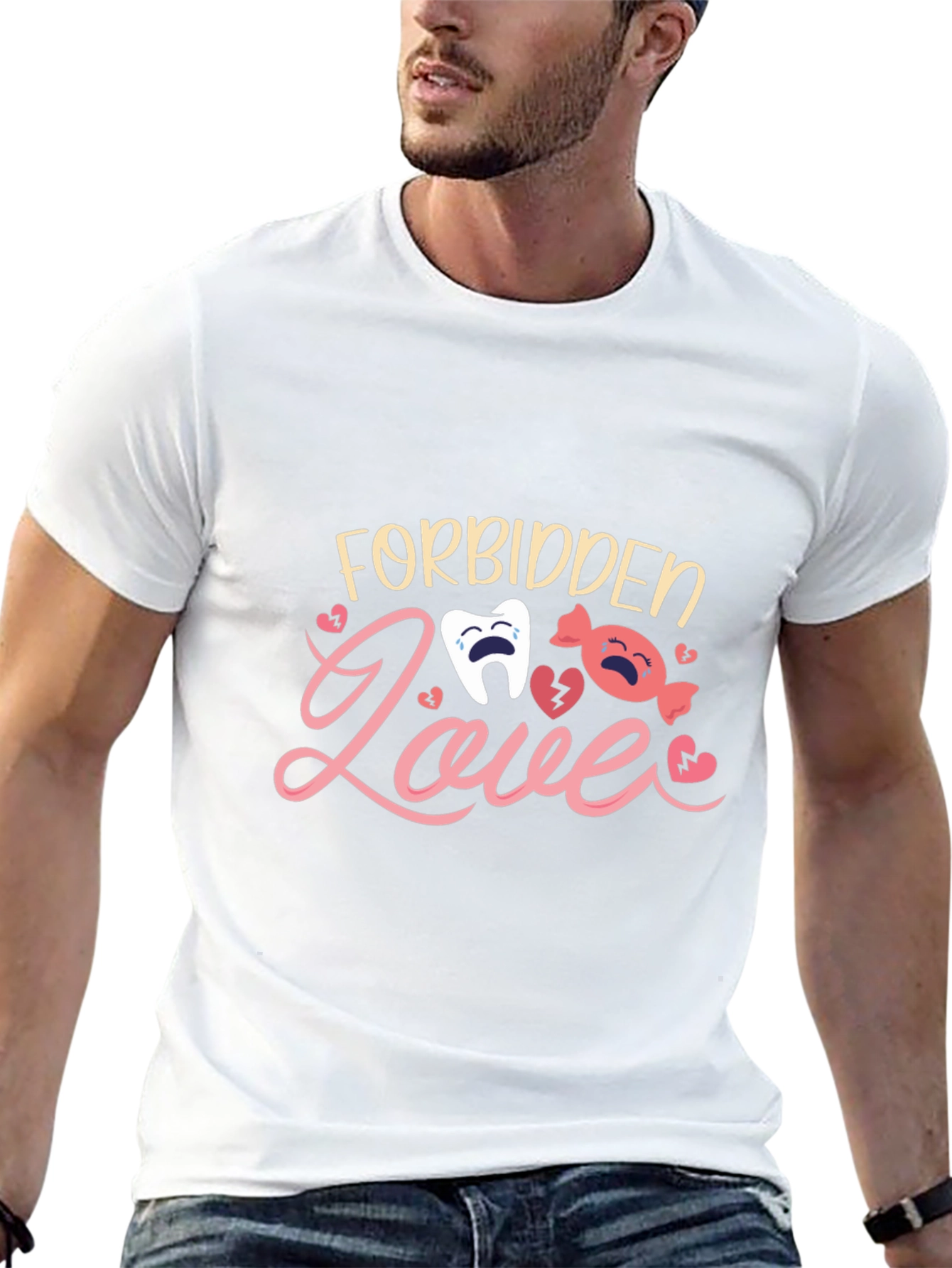 Forbidden Love T-Shirt - Cute Cartoon Design