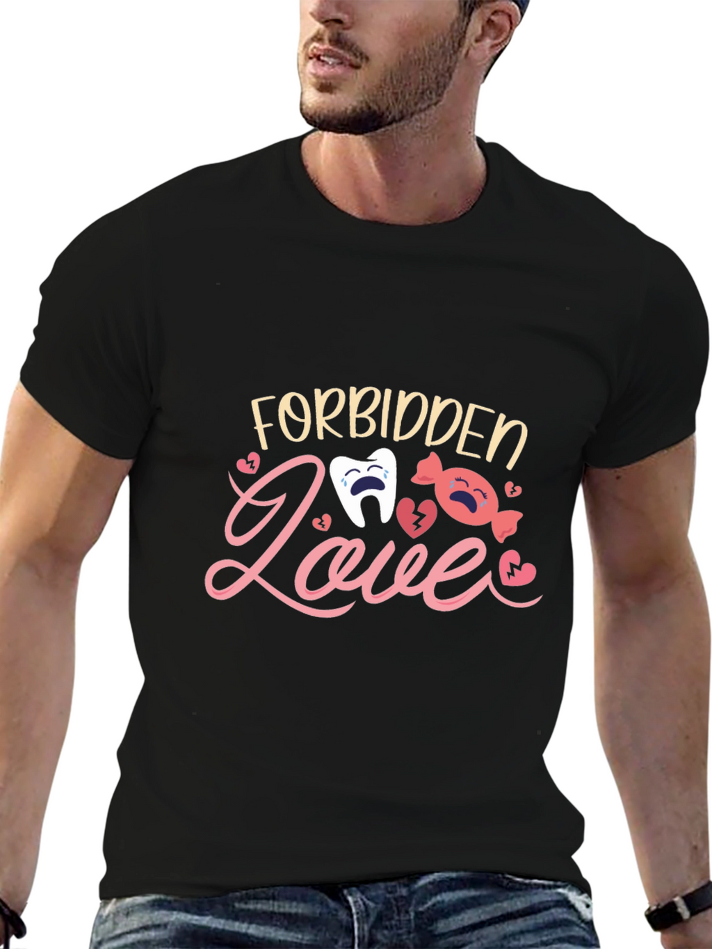 Forbidden Love T-Shirt - Cute Cartoon Design