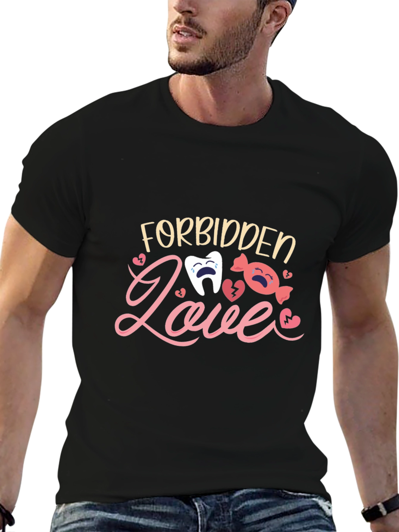 Forbidden Love T-Shirt - Cute Cartoon Design