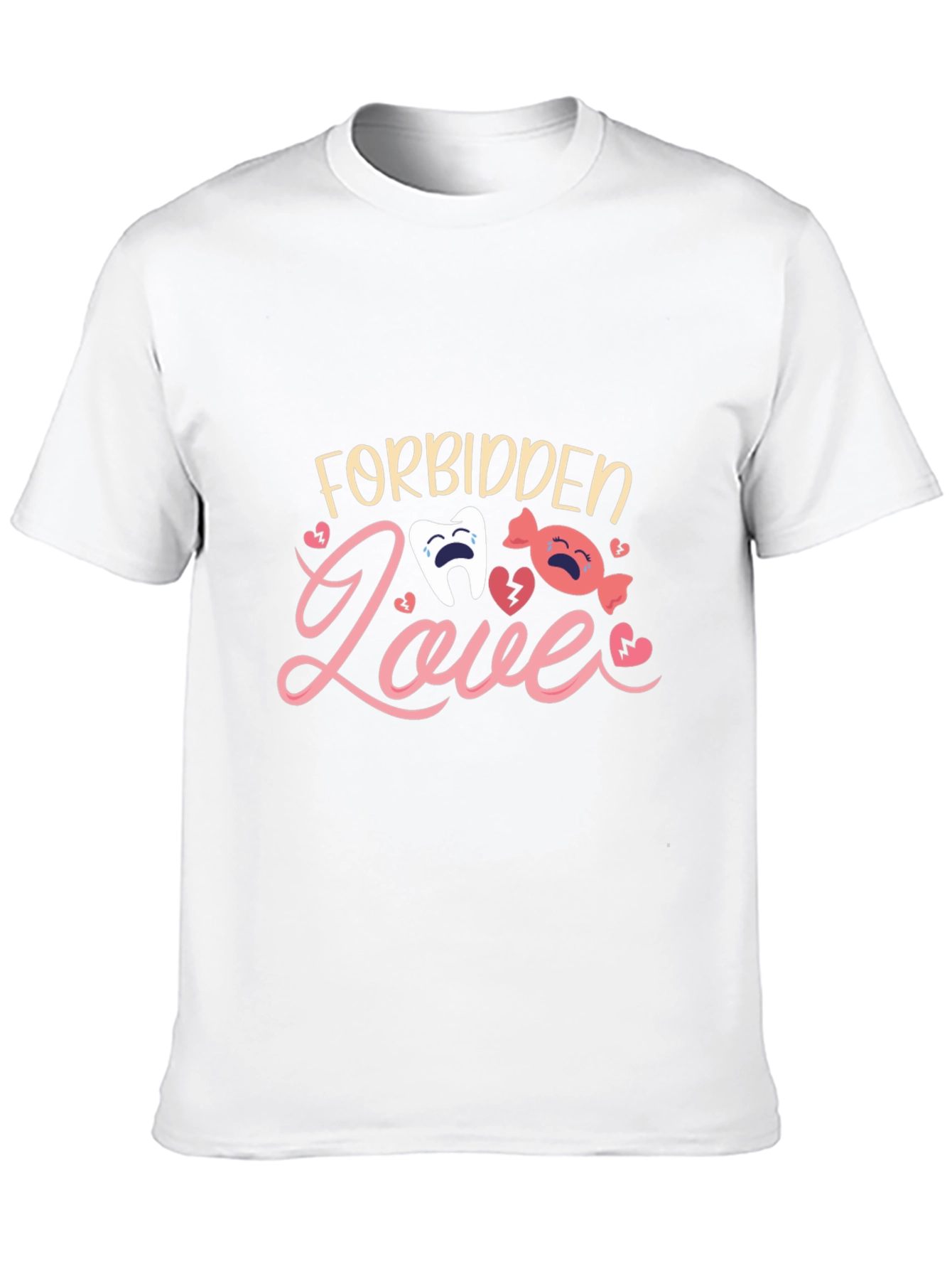 Forbidden Love T-Shirt - Cute Cartoon Design