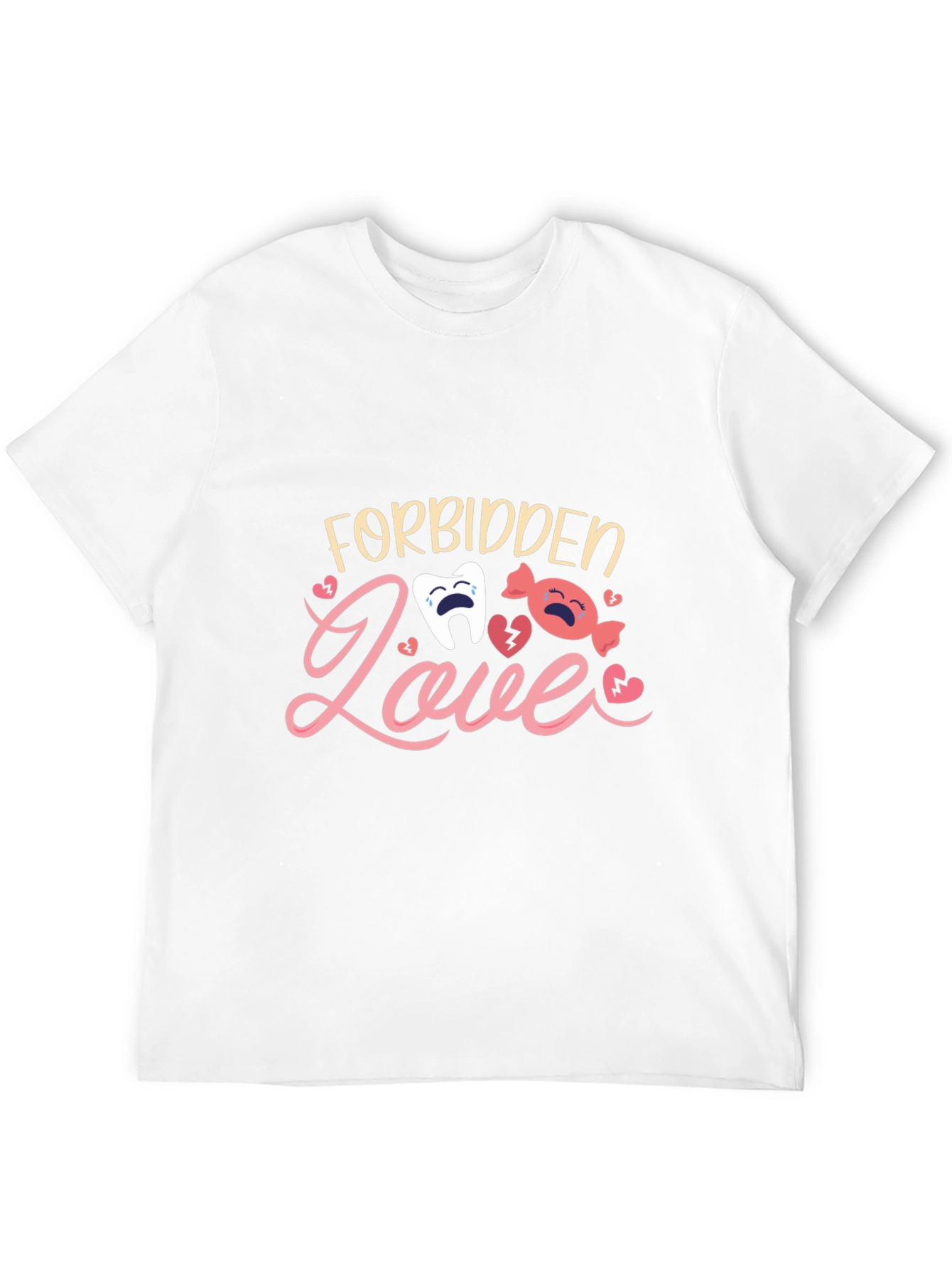 Forbidden Love T-Shirt - Cute Cartoon Design