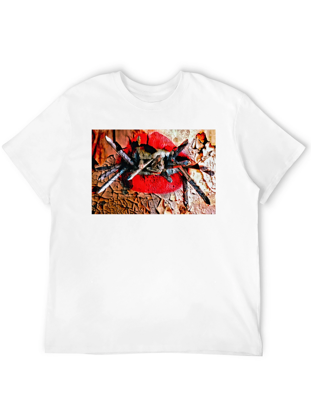 Tarantula Lips Graphic Black T-Shirt
