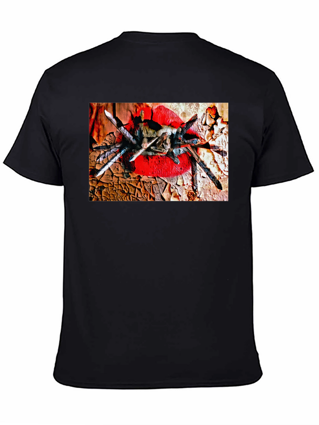 Tarantula Lips Graphic Black T-Shirt
