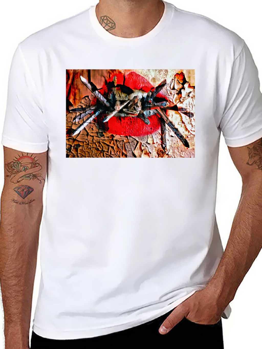 Tarantula Lips Graphic Black T-Shirt