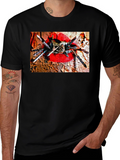 Tarantula Lips Graphic Black T-Shirt