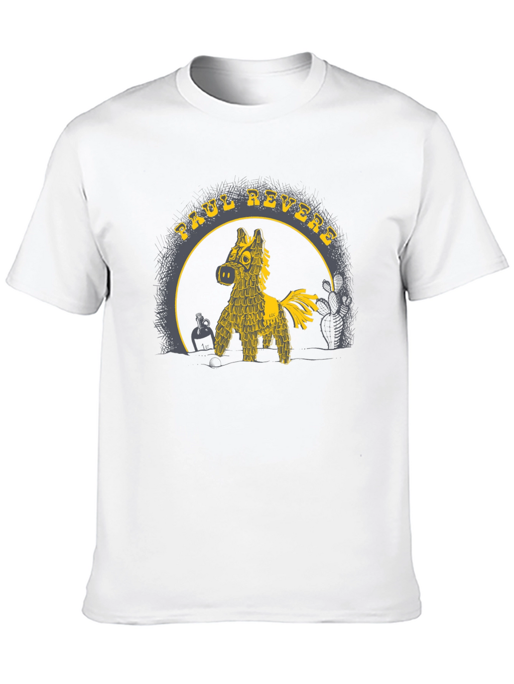 Paul Revere Piñata T-Shirt - Black Graphic Tee