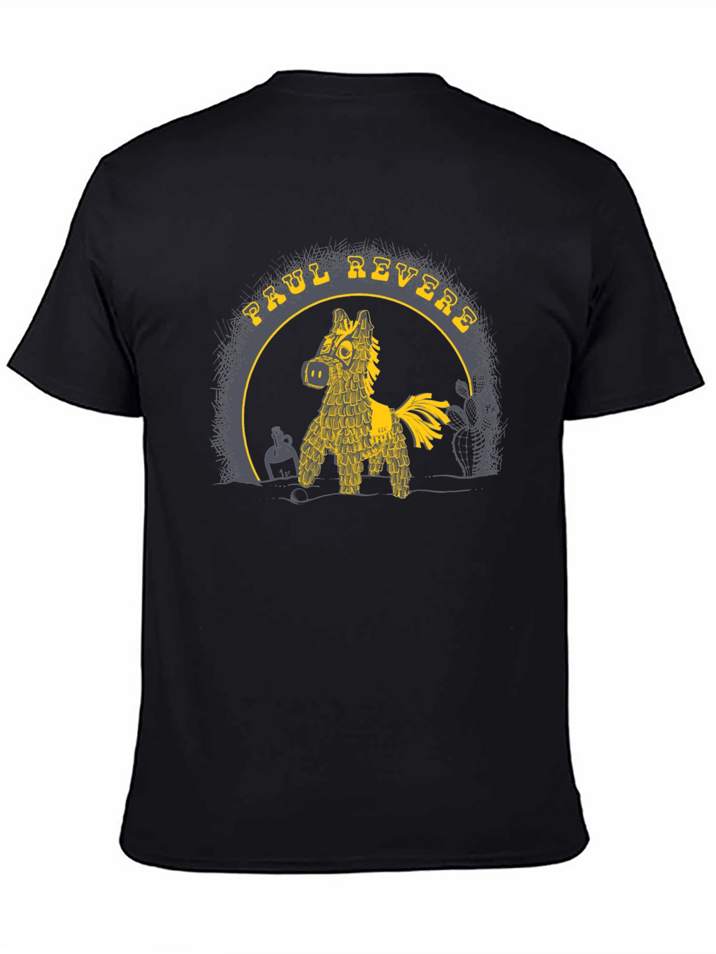 Paul Revere Piñata T-Shirt - Black Graphic Tee