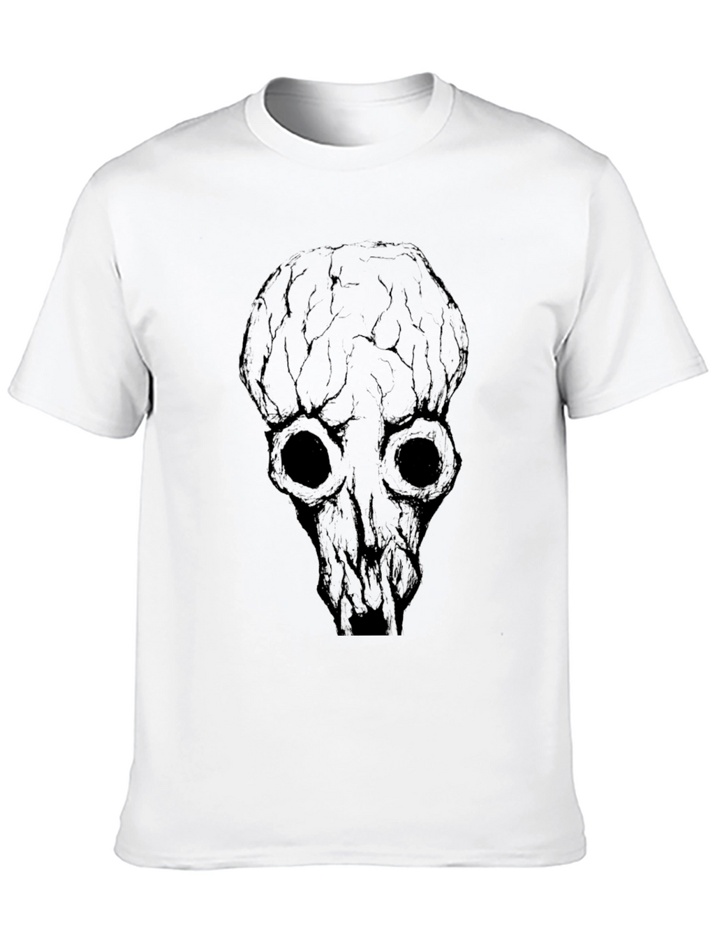 Skull Graphic Print Black T-Shirt for Men