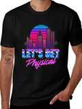 Retro 80s Lets Get Physical Graphic T-Shirt