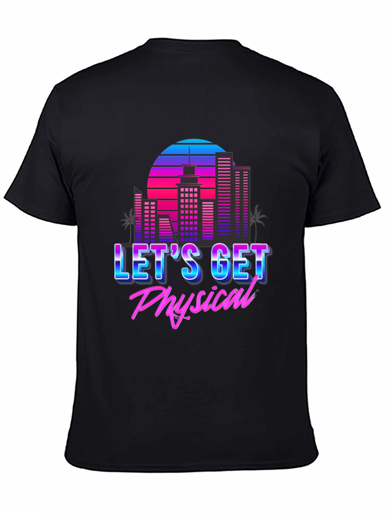 Retro 80s Lets Get Physical Graphic T-Shirt