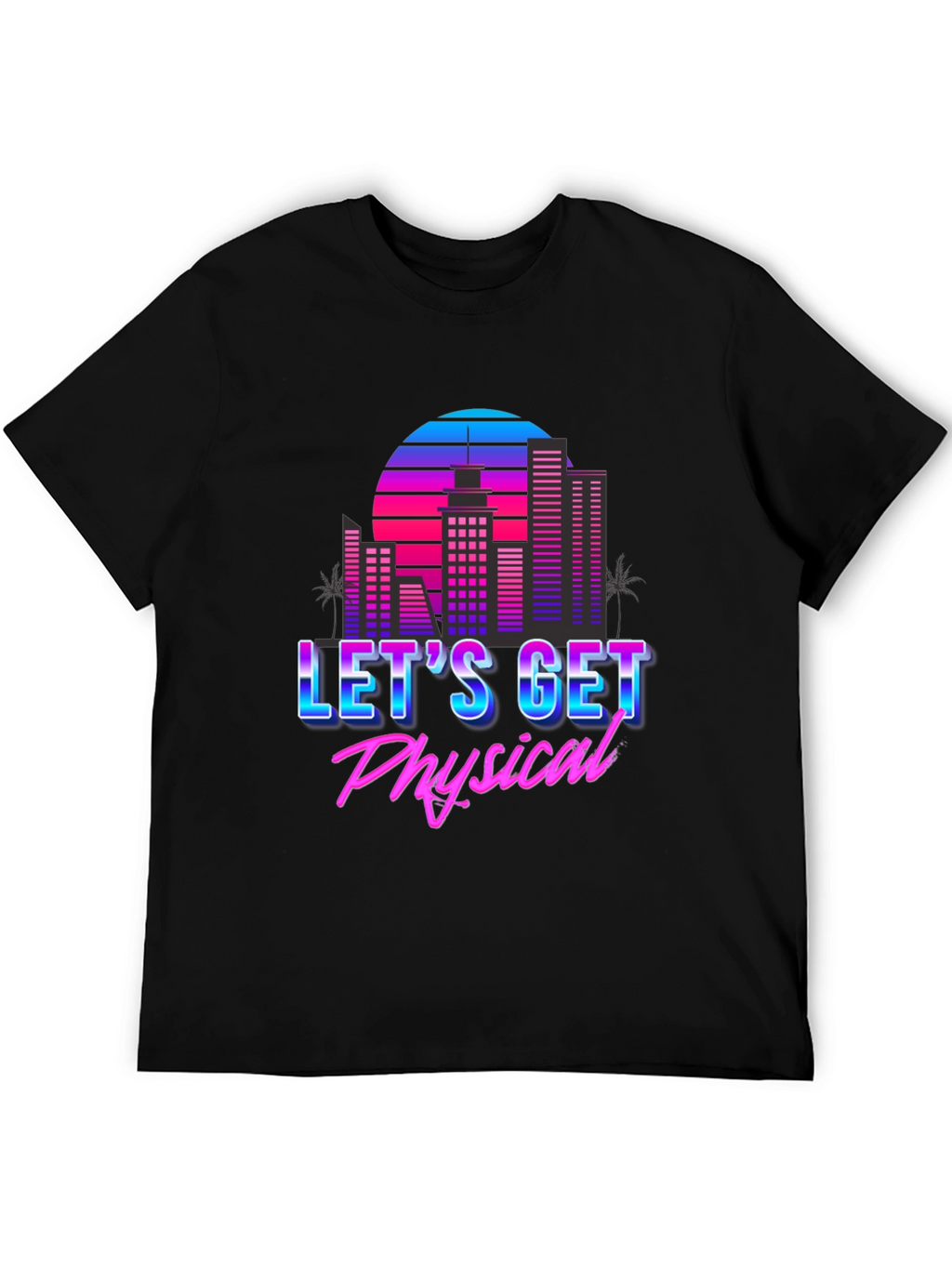 Retro 80s Lets Get Physical Graphic T-Shirt