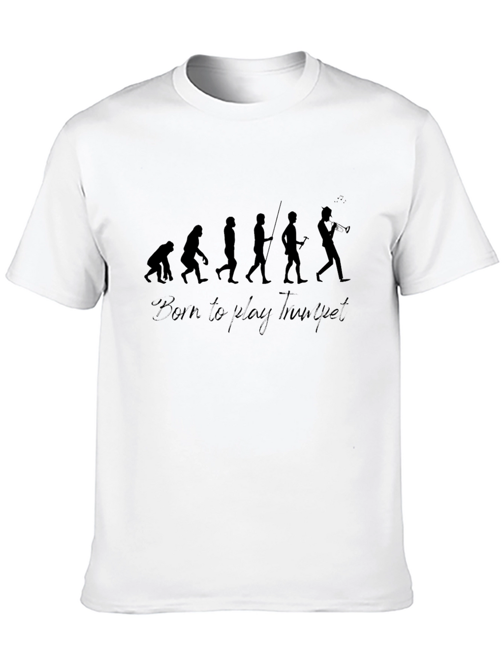Evolution of Trumpet Player T-Shirt - Black