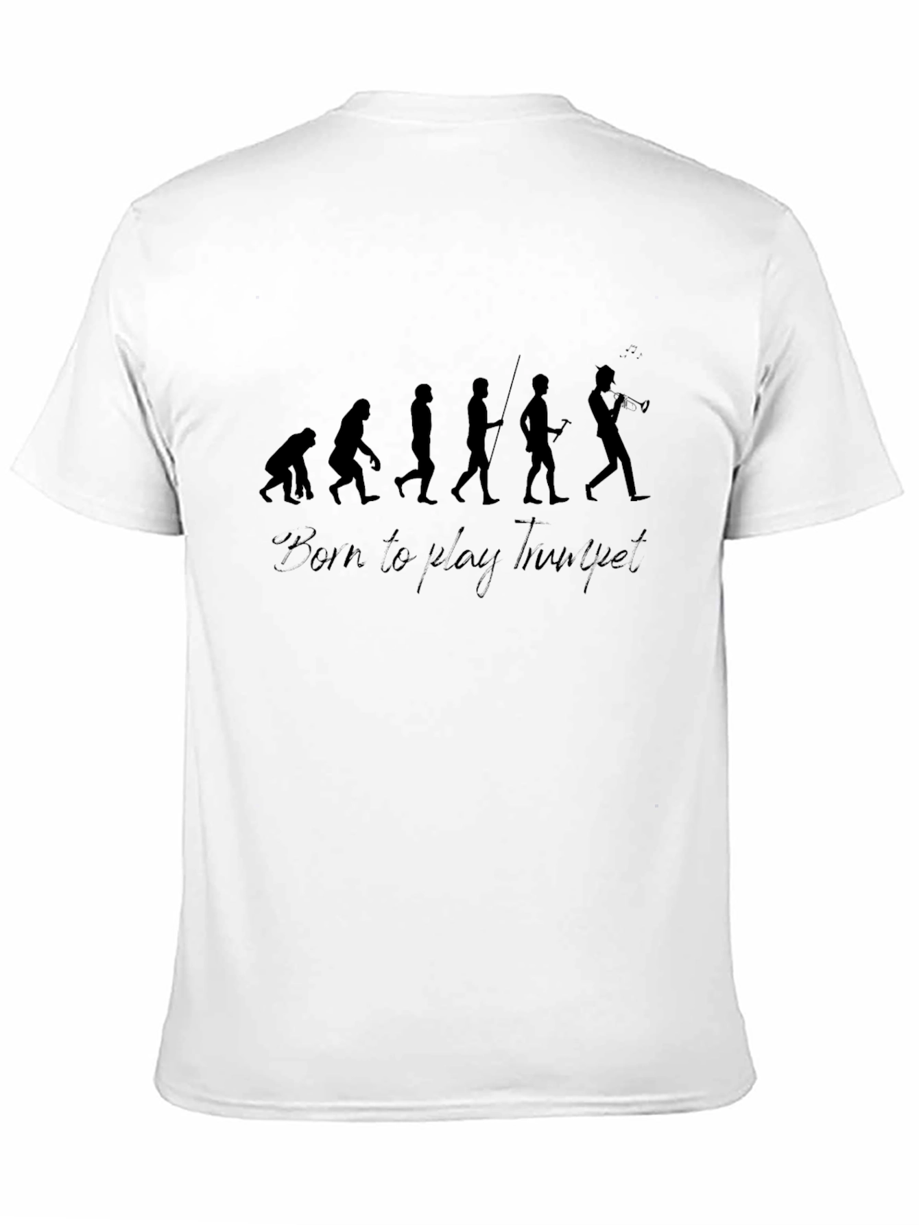 Evolution of Trumpet Player T-Shirt - Black
