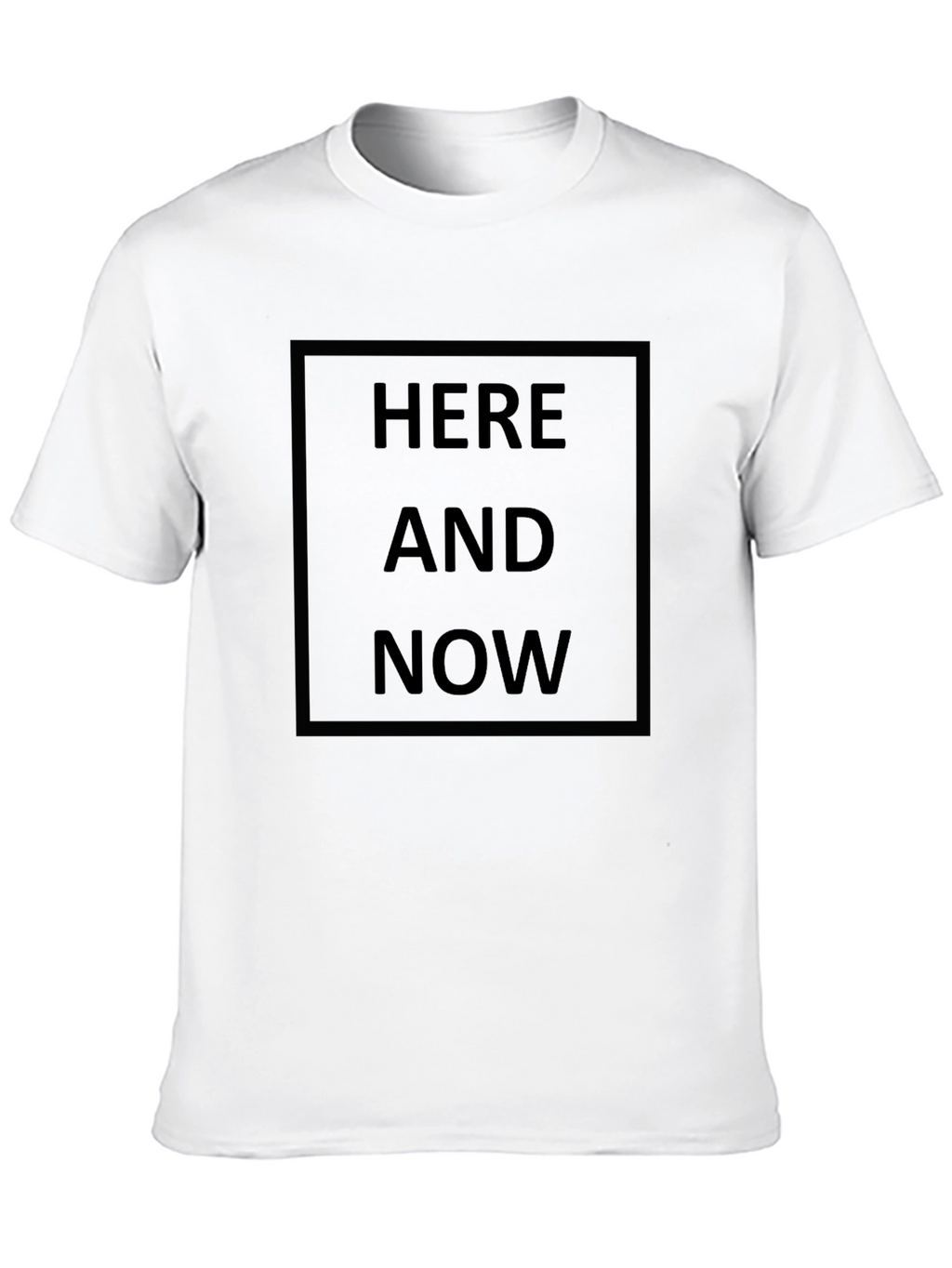 Here and Now Black Graphic Tee