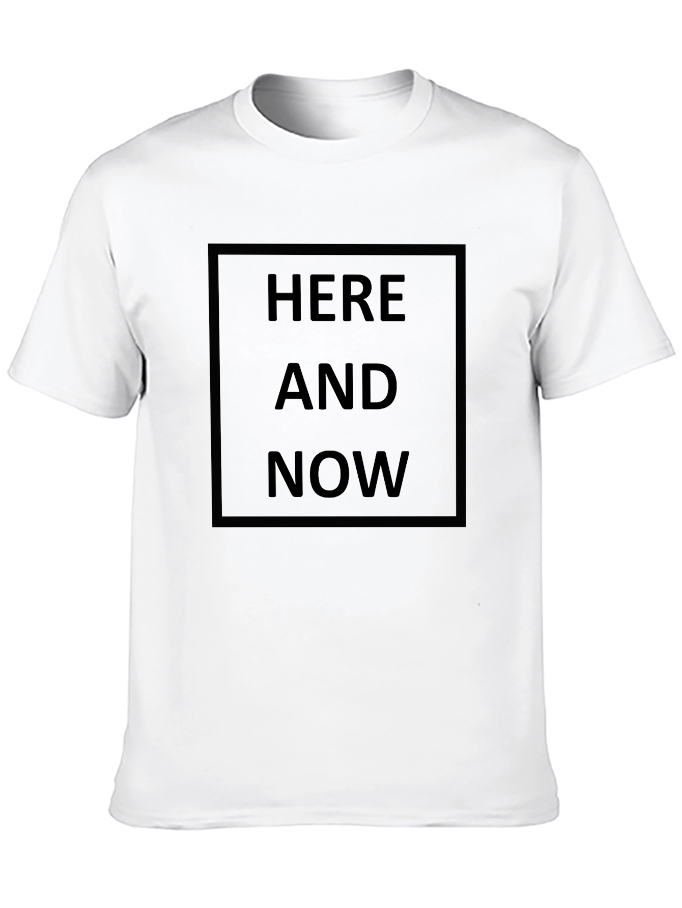 Here and Now Black Graphic Tee