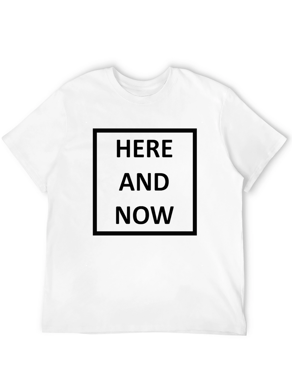 Here and Now Black Graphic Tee