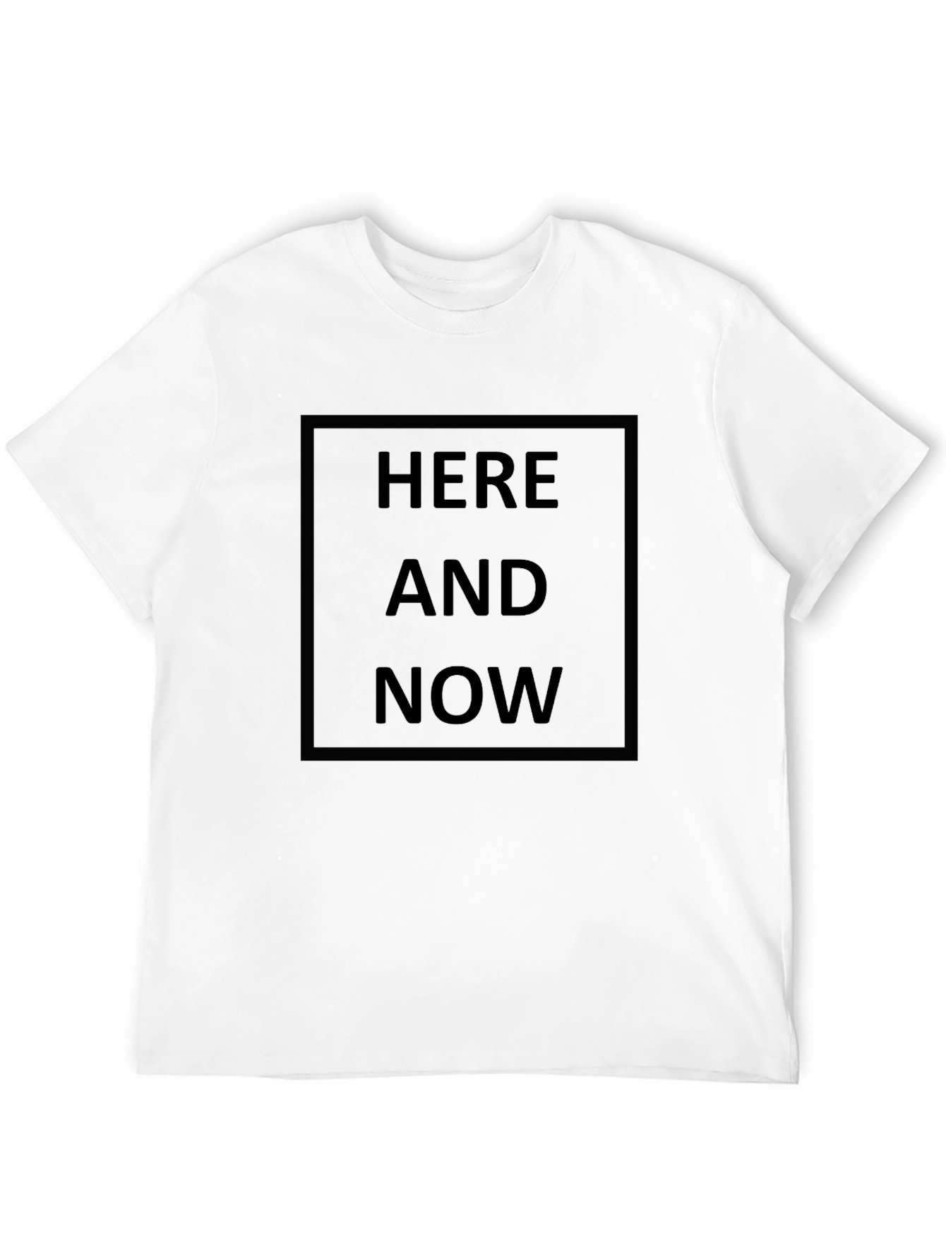 Here and Now Black Graphic Tee