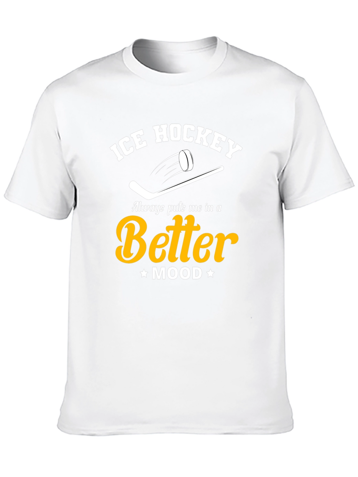 Ice Hockey Better Mood Black T-Shirt