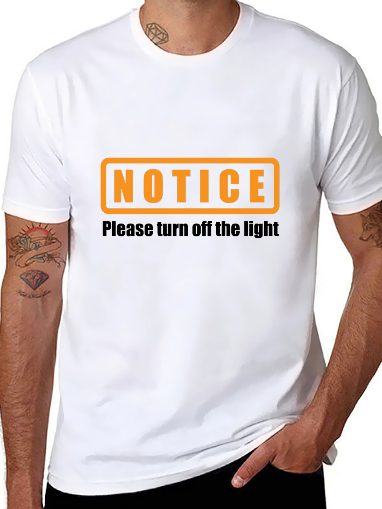 Notice - Turn Off the Light Graphic T-Shirt