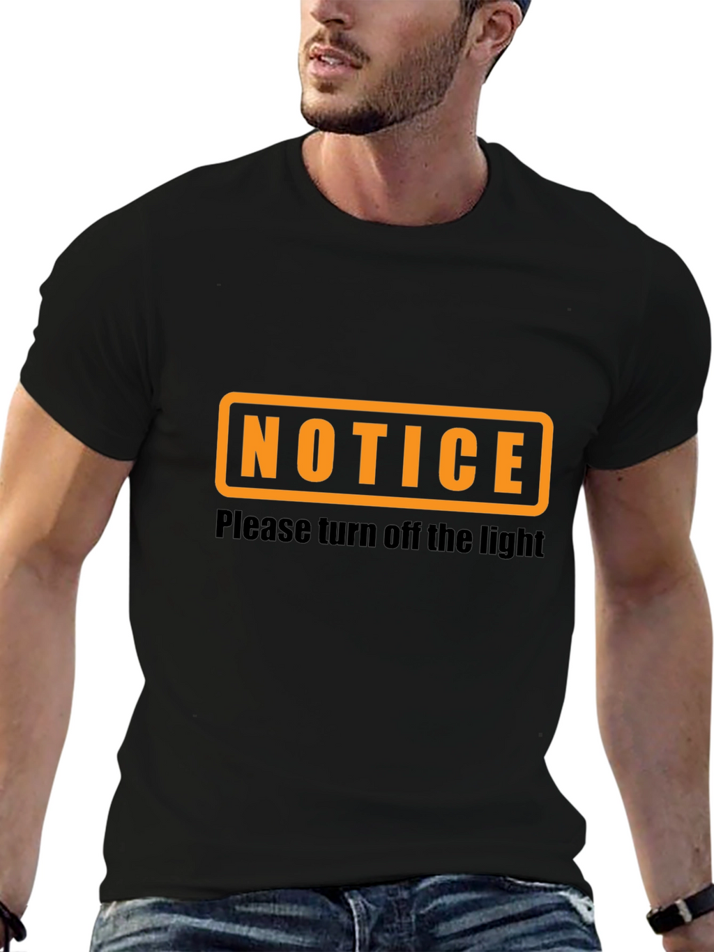 Notice - Turn Off the Light Graphic T-Shirt