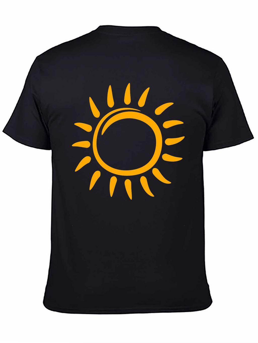 Sunny Graphic Tee - Black Cotton T-Shirt