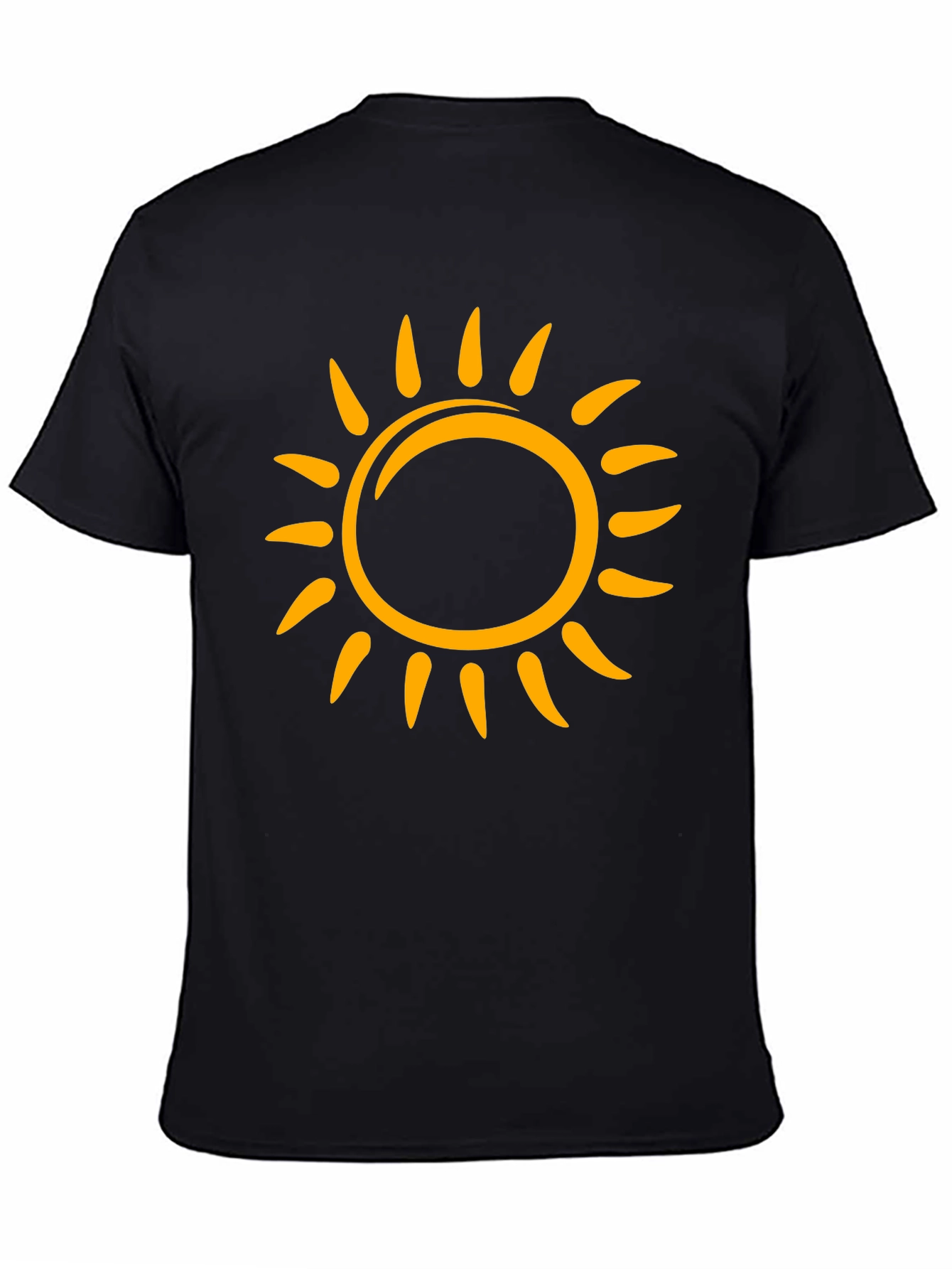 Sunny Graphic Tee - Black Cotton T-Shirt