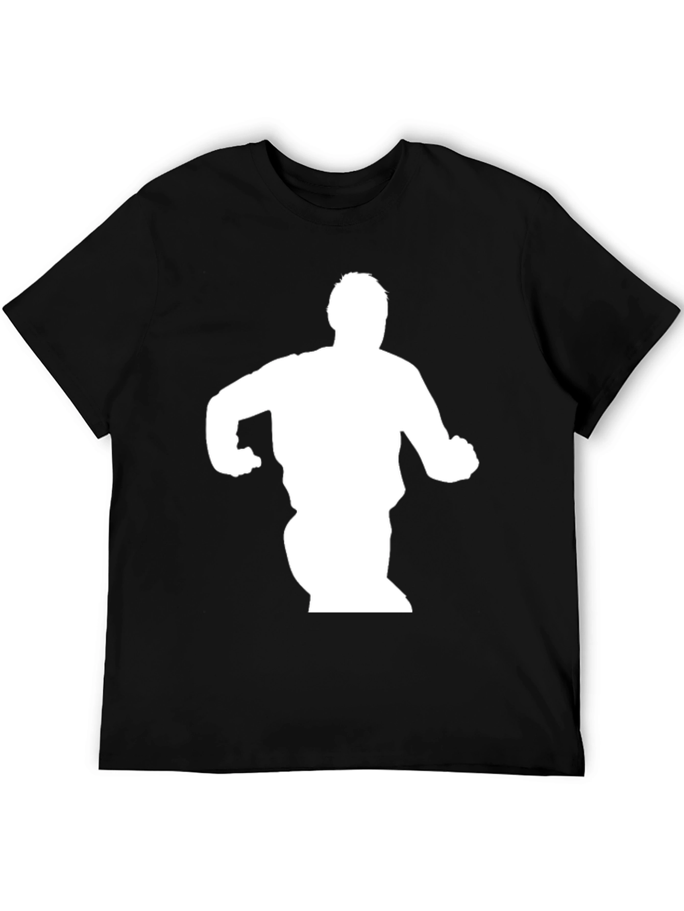 Silhouette Graphic Tee - Black Cotton Blend