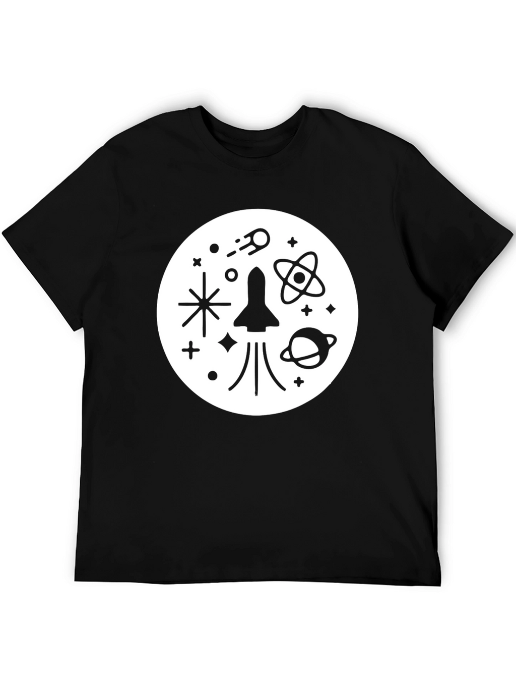 Space Exploration T-Shirt - Rocket Planets Stars