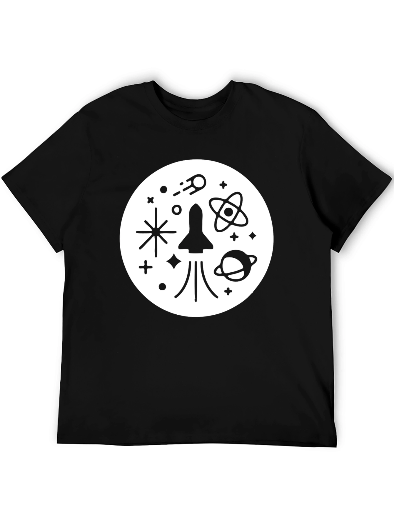 Space Exploration T-Shirt - Rocket Planets Stars